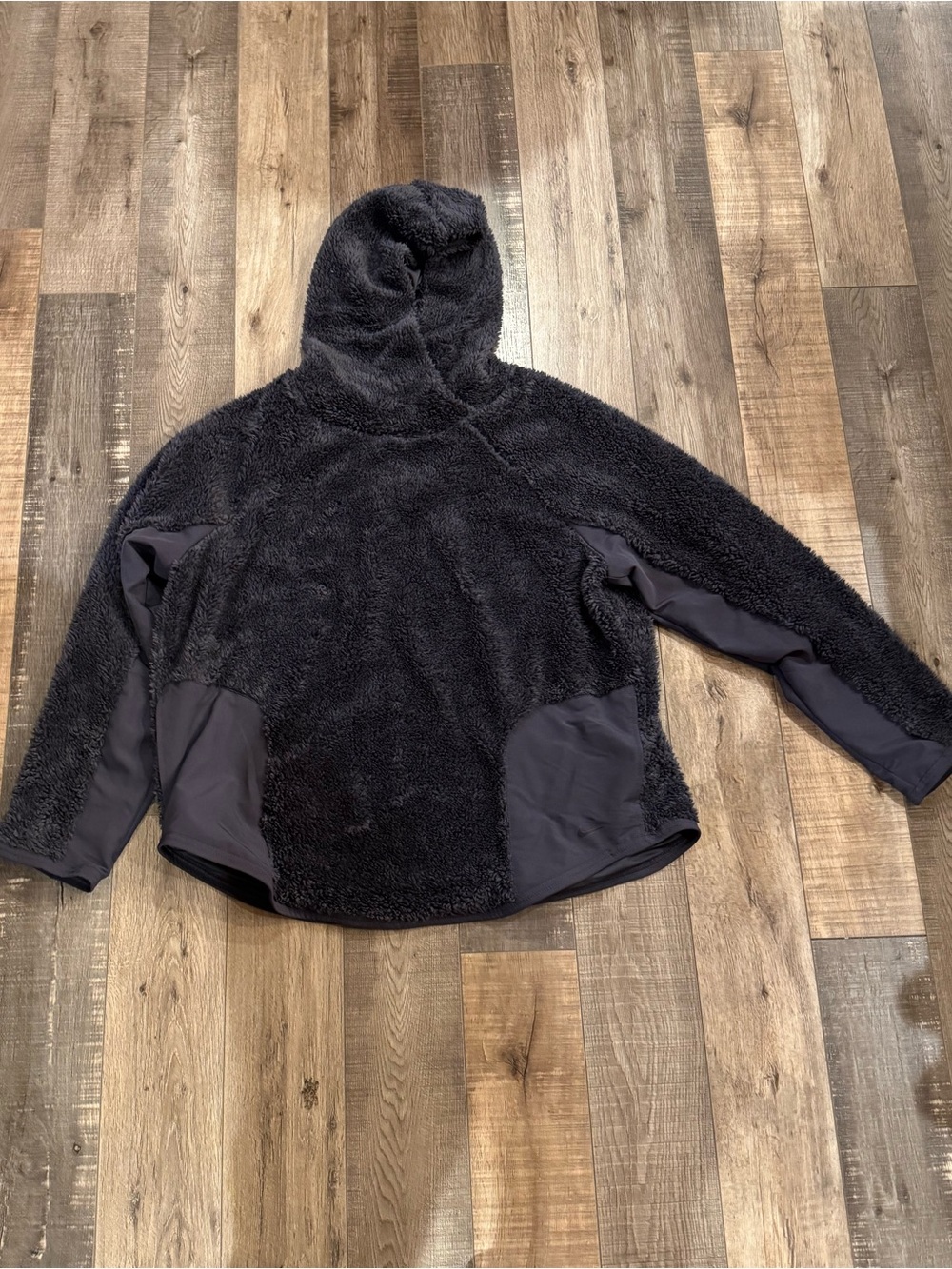 Cozy Nike Dark purple Sherpa Hooded Pullover